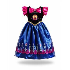 Disney Frozen Anna Costume Dress – Size 4T – Pink & Blue